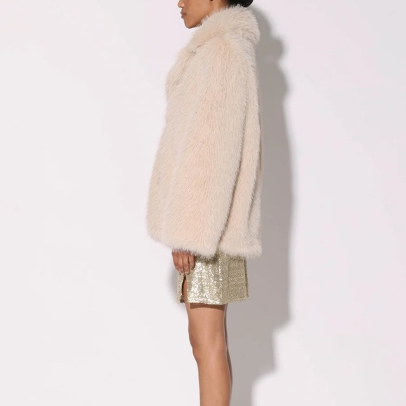Anthropologie Walter Baker Marissa Faux Fur Coat - Picture 4 of 5
